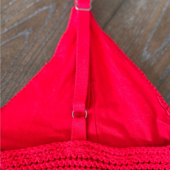 NWOT Hollister Bright Red Knit Top - Picture 10 of 11
